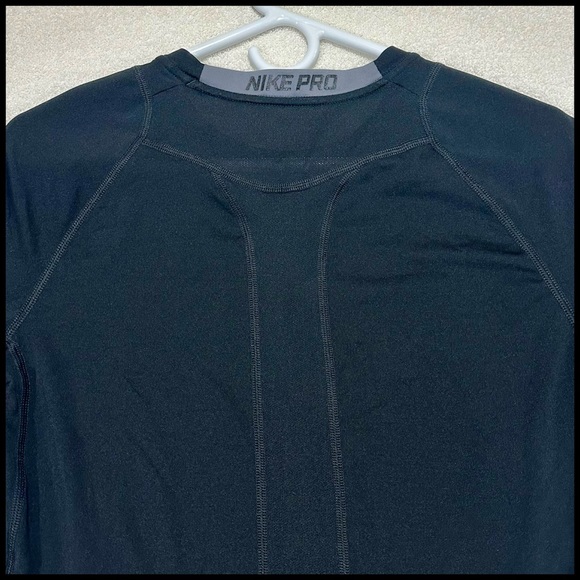 Nike DriFt 🏏🥅⛳️💯✅Long Sleeve Compression Shirt Large Black One Owner 👌🏼☀️🌟 - Picture 12 of 16